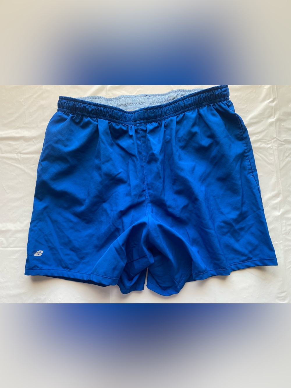 New Balance Royal Blue Performance Running Shorts Size Medium Built In Liner